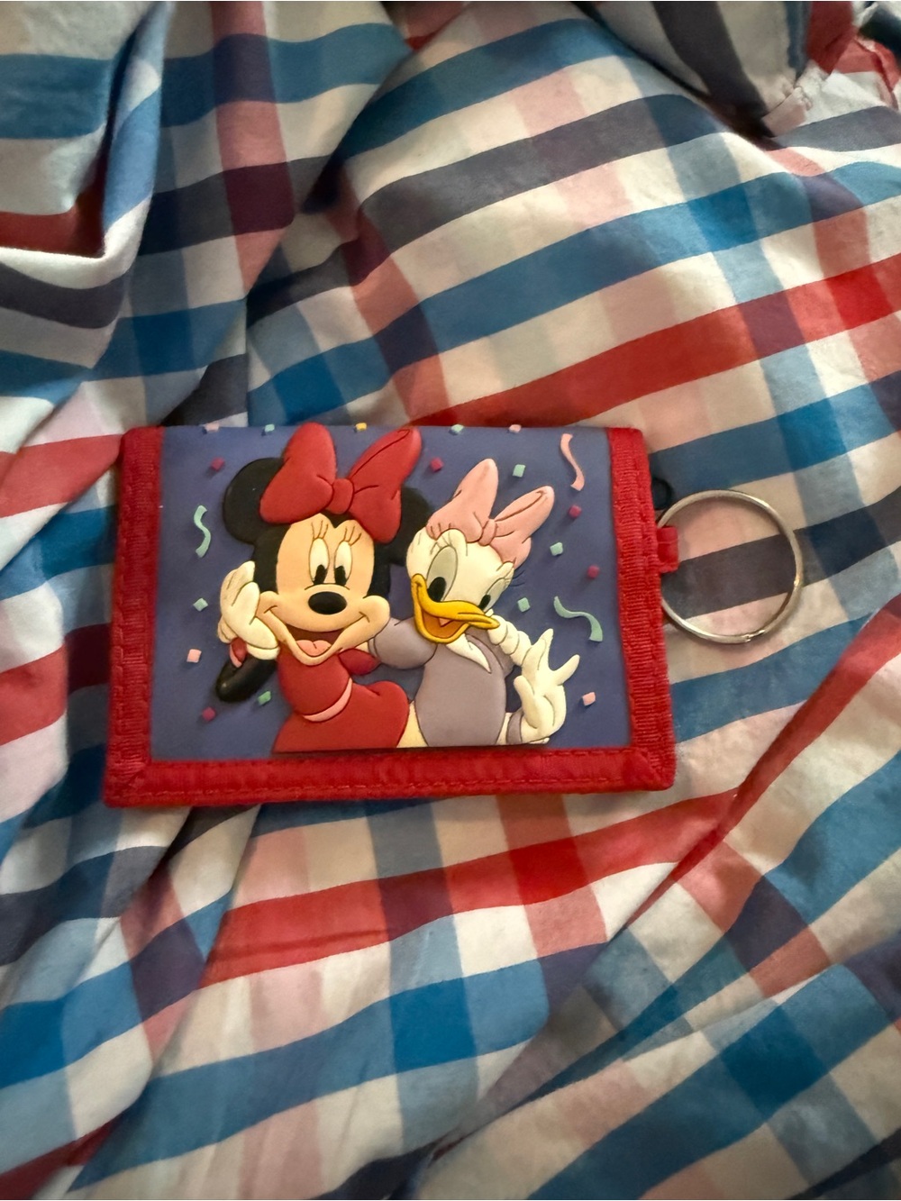 Disney Minnie & Daisy Key Wallet in Red and Purple